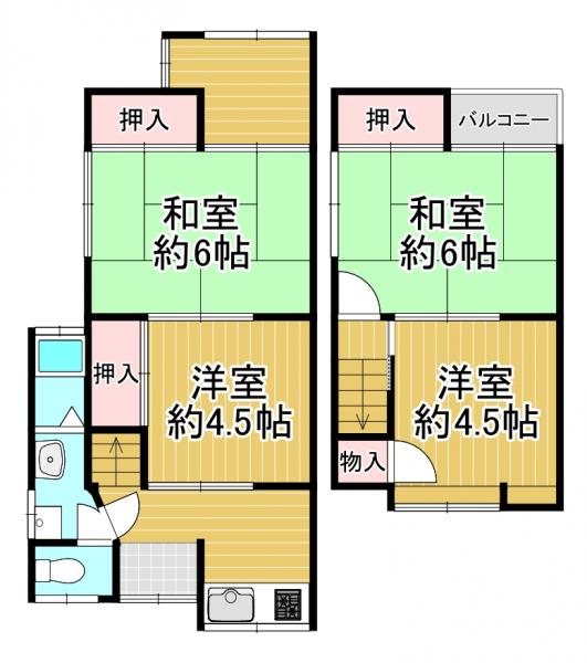 中古戸建 京都市伏見区醍醐柏森町 京都市営地下鉄東西線石田駅 1,280万円
