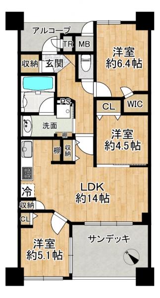 中古マンション 草津市野路1丁目 JR東海道本線(米原〜神戸)南草津駅 3,399万円