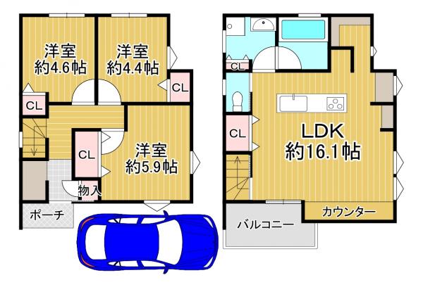中古戸建 京都市伏見区向島立河原町 京阪宇治線観月橋駅 2,780万円