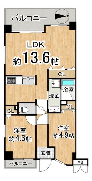 中古マンション 京都市下京区東洞院通五条上る深草町 京都市営地下鉄烏丸線五条駅 4,490万円