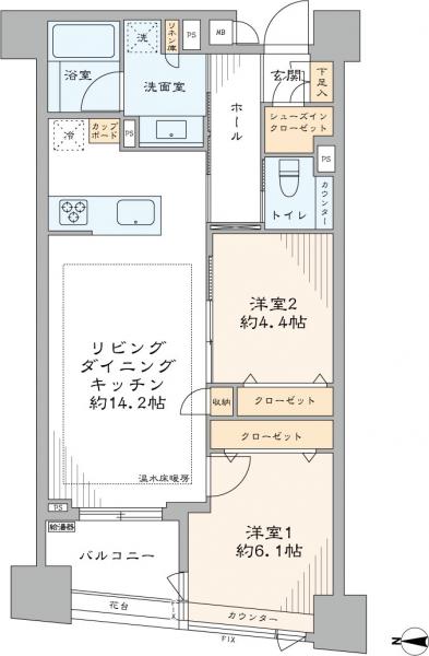 中古マンション 新宿区弁天町 都営大江戸線牛込柳町駅 1億480万円