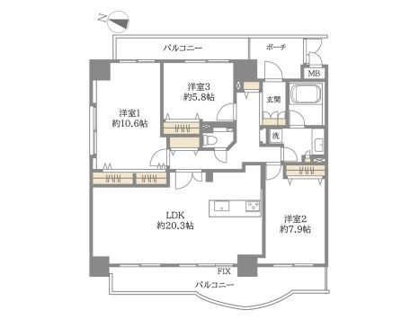 中古マンション 大阪市西区川口３丁目 大阪メトロ中央線九条駅 6,480万円