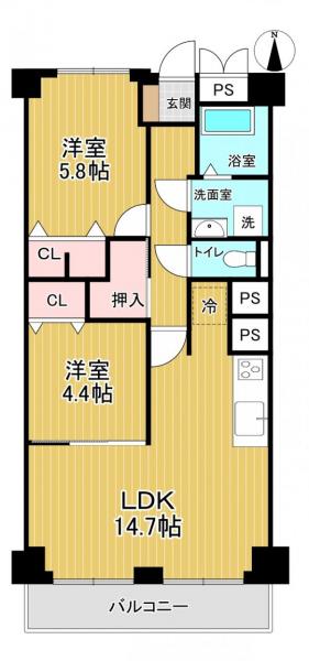 中古マンション 枚方市高野道２丁目 京阪本線樟葉駅 1,390万円