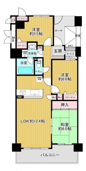 マンション 京田辺市山手南１丁目 JR学研都市線松井山手駅 14万円
