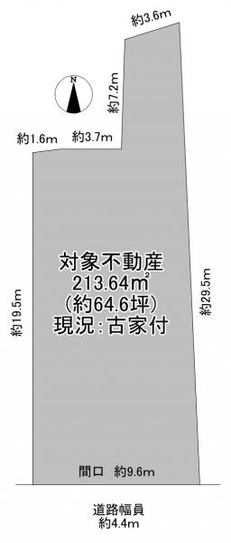 土地 枚方市楠葉野田１丁目 京阪本線樟葉駅 6,500万円