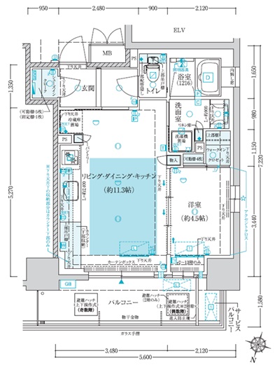 マンション 大阪市福島区吉野４丁目 大阪メトロ千日前線玉川駅 14.8万円