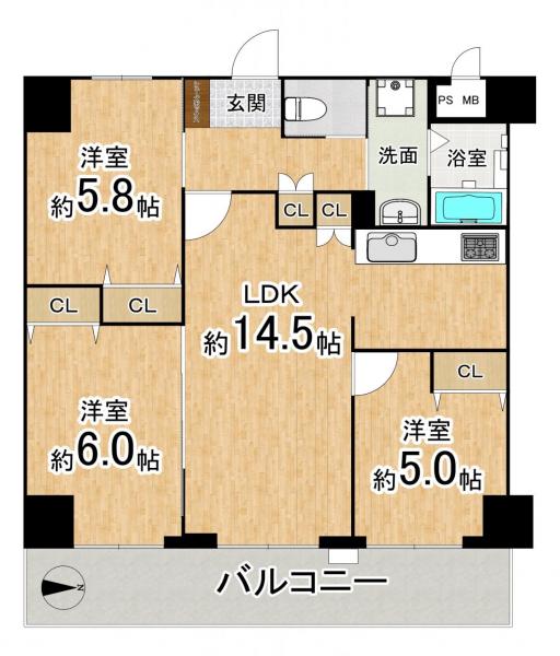 中古マンション 京都市上京区西堀川通上長者町下る奈良物町 京都市営地下鉄烏丸線今出川駅 3,790万円