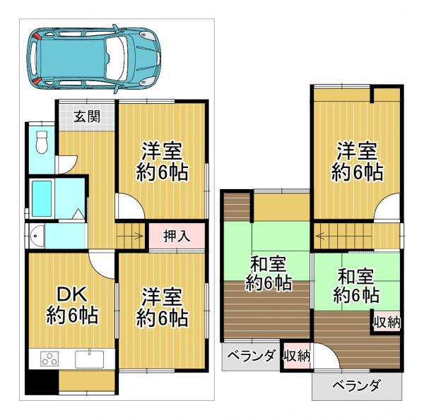 中古戸建 宇治市広野町桐生谷 JR奈良線新田駅 1,180万円