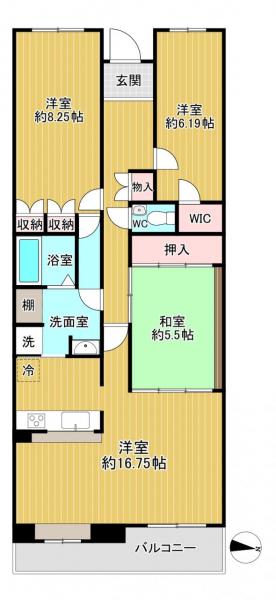 中古マンション 八幡市八幡月夜田 京阪本線樟葉駅 1,980万円