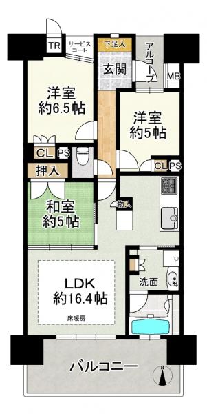 中古マンション 大津市柳が崎 JR湖西線大津京駅 3,980万円