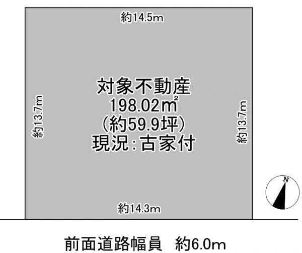 土地 八幡市西山丸尾 京阪本線樟葉駅 2,980万円