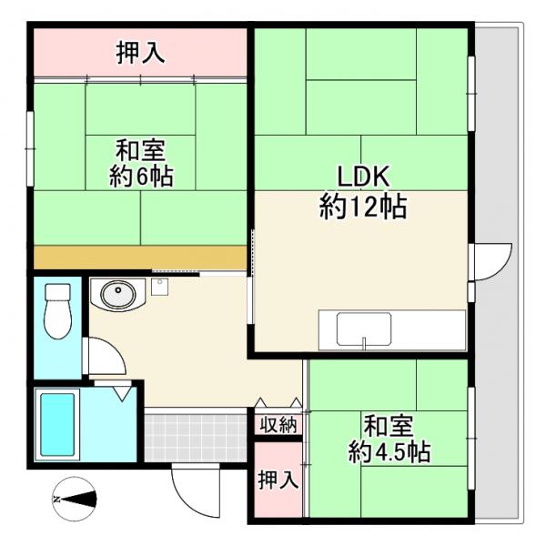 中古マンション 八幡市男山弓岡 京阪本線樟葉駅 370万円