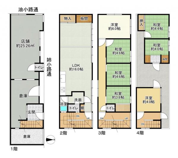中古戸建 京都市中京区油小路通姉小路下る宗林町 京都市営地下鉄東西線二条城前駅 9,480万円