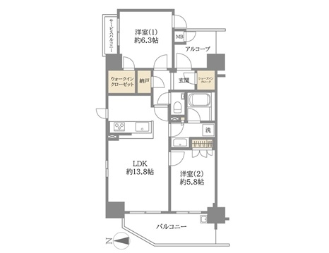 中古マンション 大阪市北区同心２丁目 JR大阪環状線桜ノ宮駅 6,680万円