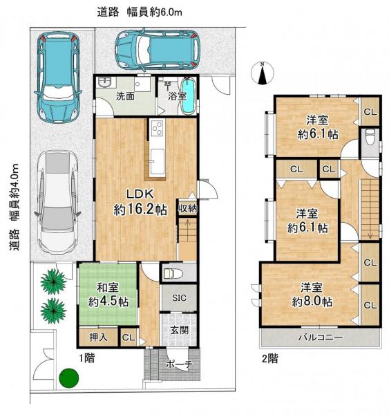中古戸建 京都市山科区御陵天徳町 京都市営地下鉄東西線御陵駅 5,300万円