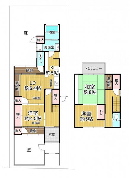 中古戸建 京都市伏見区深草大門町 JR奈良線稲荷駅 3,180万円