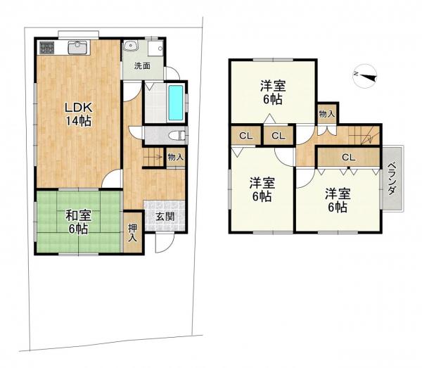 中古戸建 草津市東矢倉3丁目 JR東海道本線(米原〜神戸)南草津駅 3,180万円