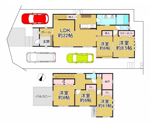 中古戸建 八幡市欽明台西 JR学研都市線松井山手駅 5,380万円