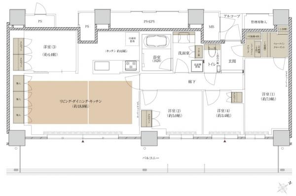 マンション 枚方市岡東町 京阪本線枚方市駅 37.8万円