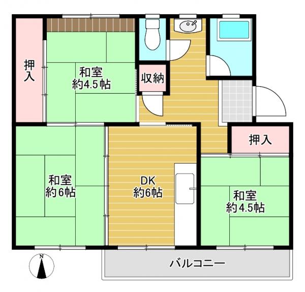 中古マンション 八幡市男山竹園 京阪本線樟葉駅 450万円
