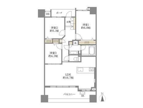 中古マンション 大阪市中央区玉造１丁目 大阪メトロ長堀鶴見緑地線玉造駅 8,180万円