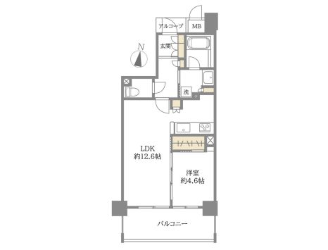 中古マンション 大阪市中央区東高麗橋 大阪メトロ堺筋線北浜駅 5,680万円