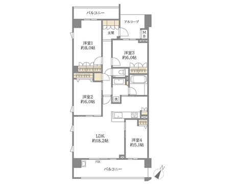中古マンション 豊中市新千里北町３丁目 北大阪急行南北線千里中央駅 1億980万円