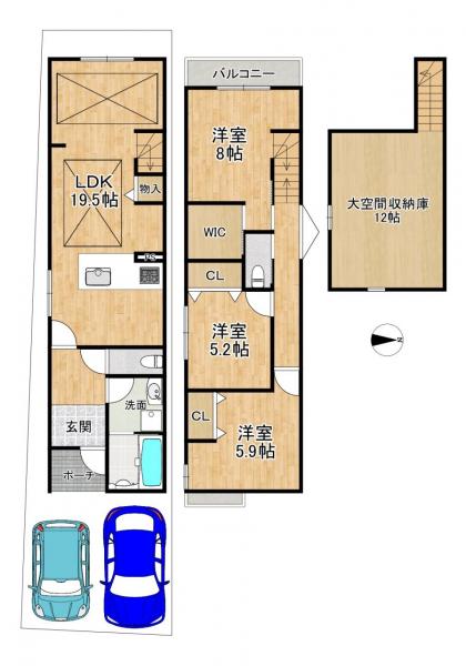 中古戸建 京都市伏見区竹田内畑町220番6 近鉄京都線竹田駅 4,880万円