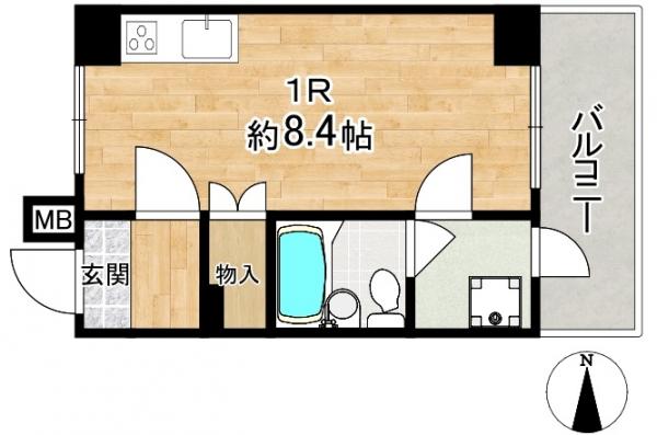 中古マンション 京都市下京区堀川通綾小路下る綾堀川町 阪急京都線大宮駅 940万円