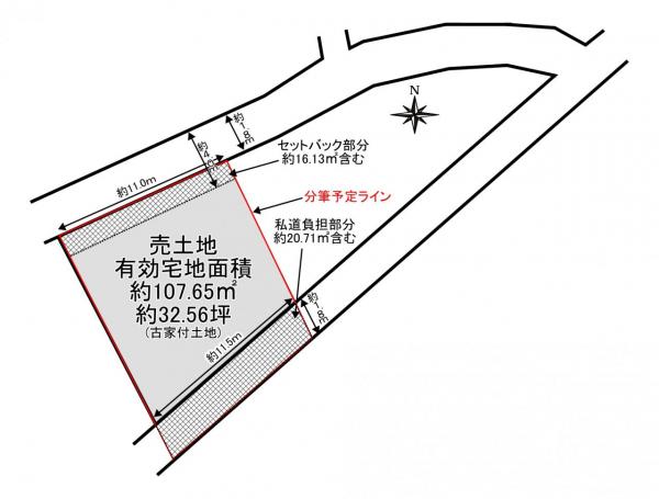土地 京都市左京区上高野鐘突町 叡山電鉄三宅八幡駅 980万円