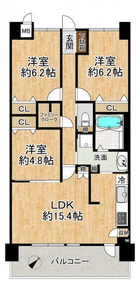 中古マンション 草津市大路３丁目 JR東海道本線（米原〜神戸）草津駅 3,990万円
