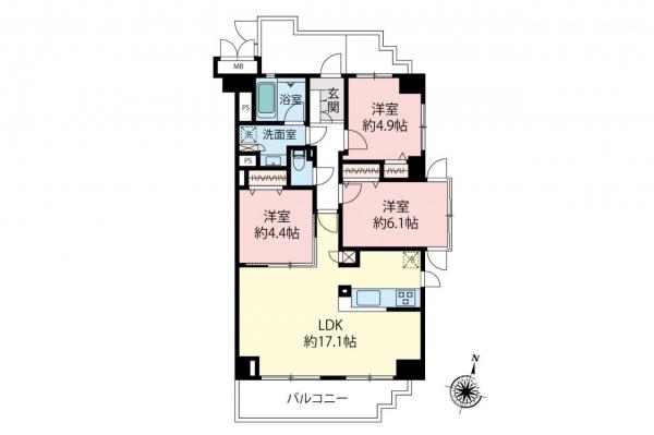 ウインベルコーラス練馬春日町　9階 間取り図