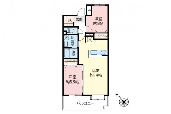 コスモ志木　3階 間取り図