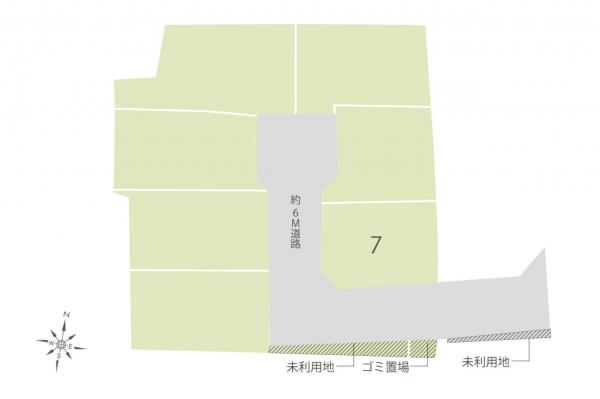 飯能市双柳　土地 区画図