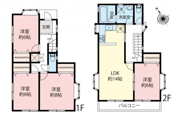 志木市柏町6丁目　中古一戸建て 間取り図