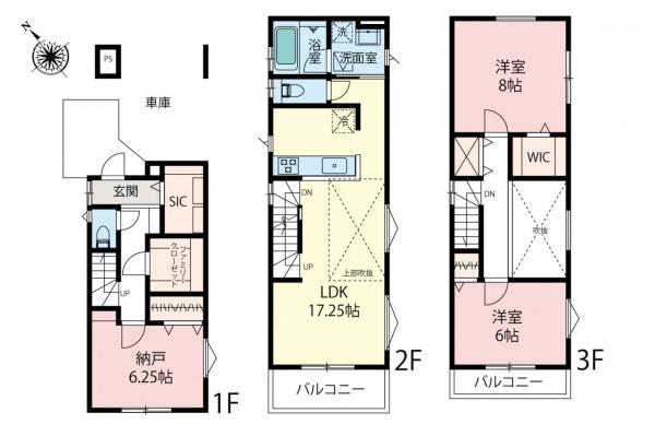 【駅徒歩10分・オール電化】富士見市東みずほ台3丁目　未入居住宅 間取り図