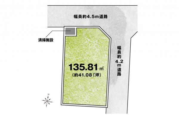 飯能市双柳　土地 区画図