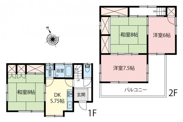 中古一戸建て 所沢市中新井２丁目 西武新宿線新所沢駅 1,080万円