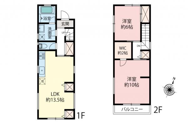 所沢市宮本町2丁目　中古一戸建て 間取り図