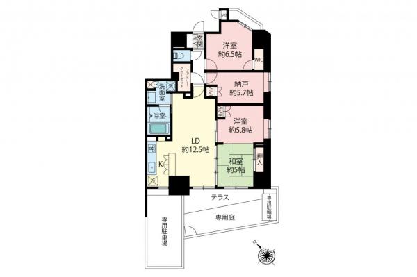【現地見学可／内装リフォーム完了済♪】アイディコート清瀬　1階 間取り図