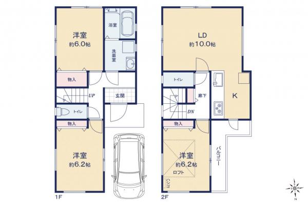 練馬区大泉町2丁目　新築戸建 間取り図