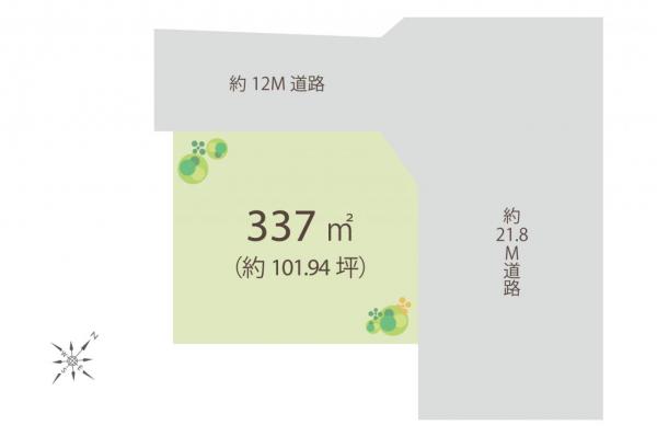 所沢市東所沢和田1丁目　土地 区画図