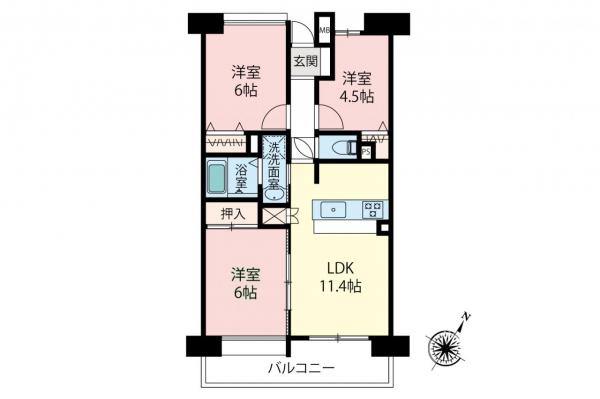 【８月おすすめ物件】シティ光陽朝霞泉水　 間取り図
