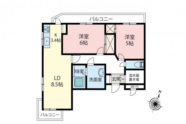 レスポワール上福岡　3階 間取り図