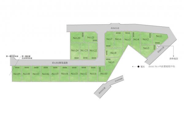 【最終1区画｜ご好評御礼｜売主物件】ママズハッピー大泉学園Ⅲ～新座市野寺4丁目1期～建築条件付土地 全体区画図