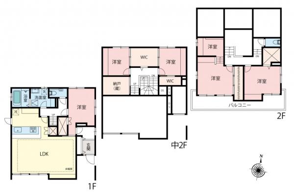 飯能市双柳　中古一戸建て 間取り図