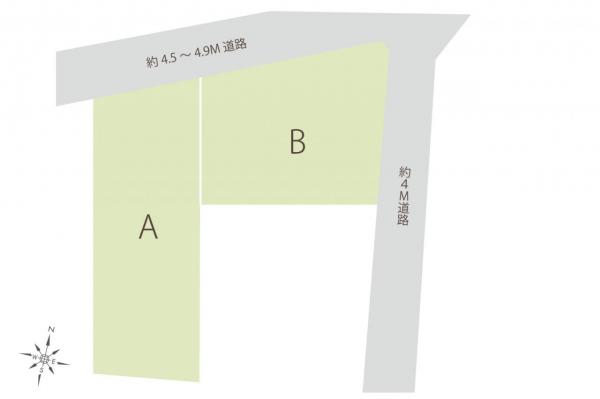 川越市むさし野南　土地 区画図