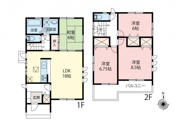 中古一戸建て 川越市大字寺尾 東武東上線新河岸駅 2,750万円