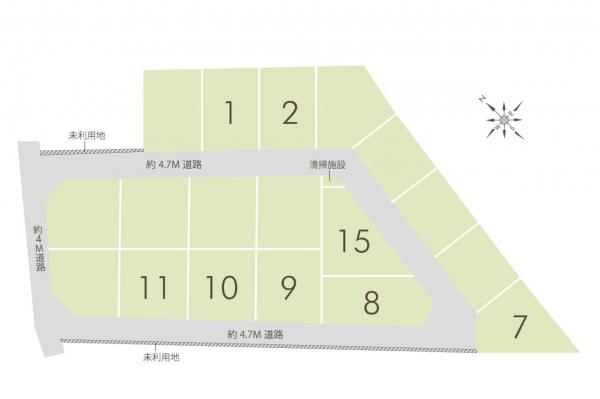 入間市大字上藤沢　土地 区画図
