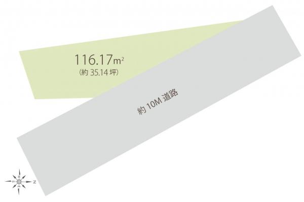 狭山市富士見１丁目　土地 区画図